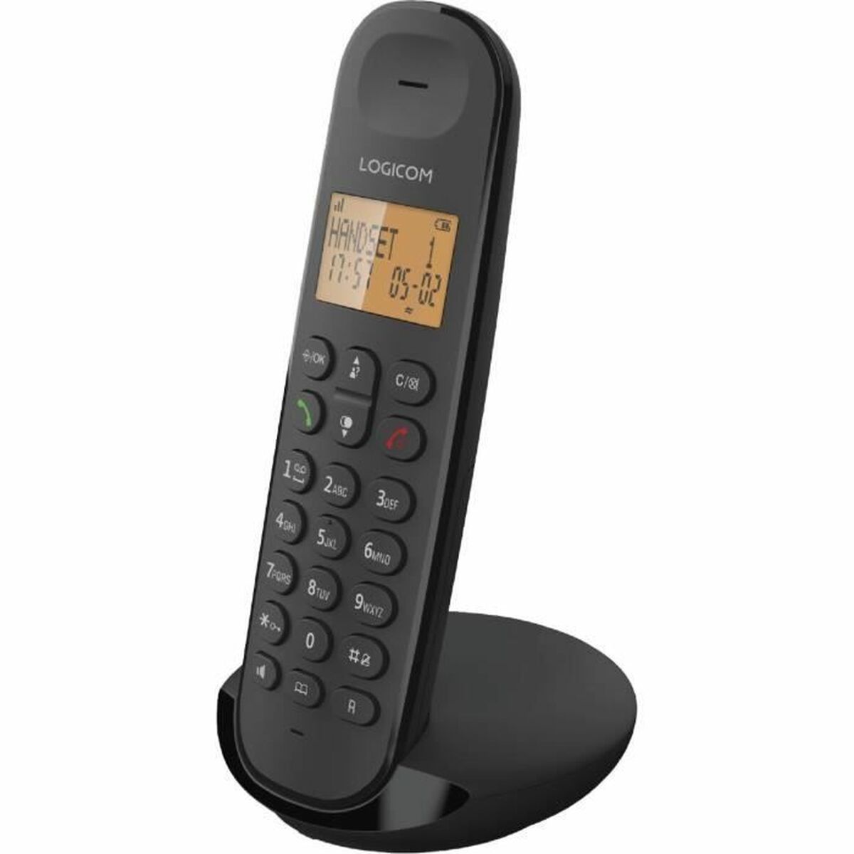 Fiksētais Telefons Logicom DECT ILOA 155T SOLO Melns